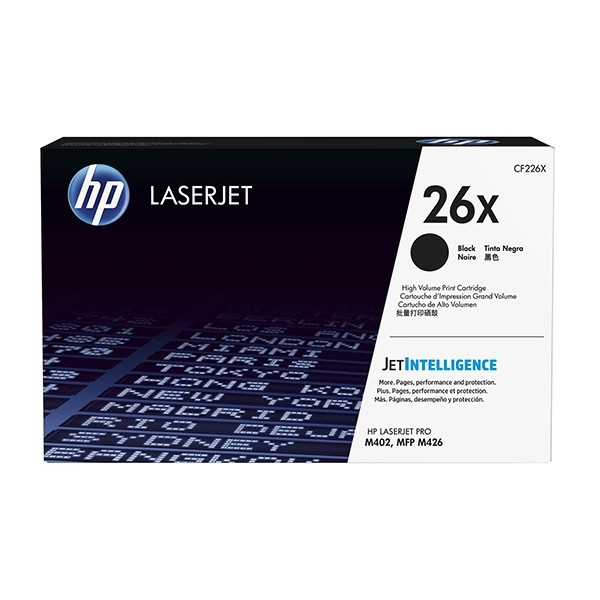 HP 26X (CF226X) high capacity black toner (original HP) CF226X 054878 - 1