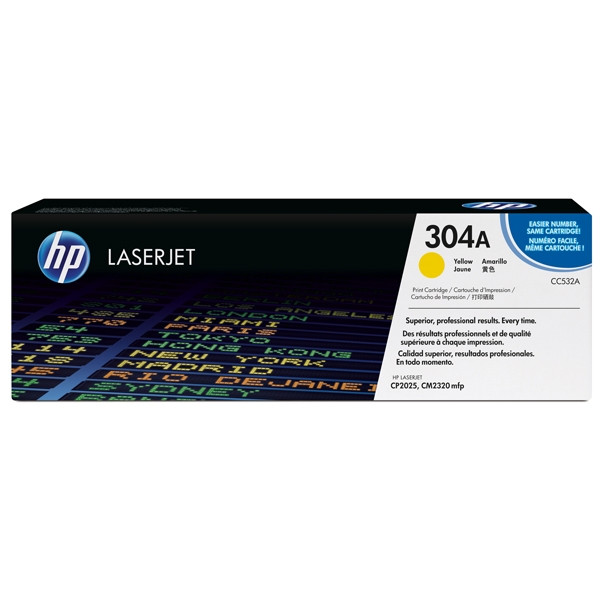 HP 304A (CC532A) yellow toner (original HP) CC532A 039826 - 1