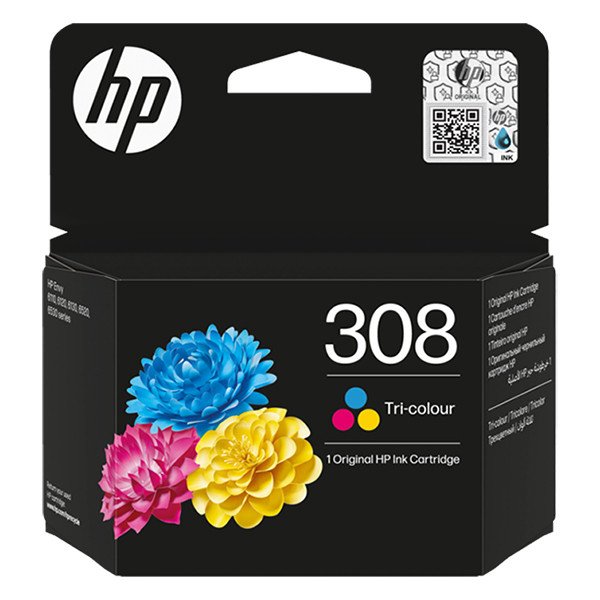 HP 308 (7FP20UE) colour ink cartridge (original HP) 7FP20UE 055613 - 1