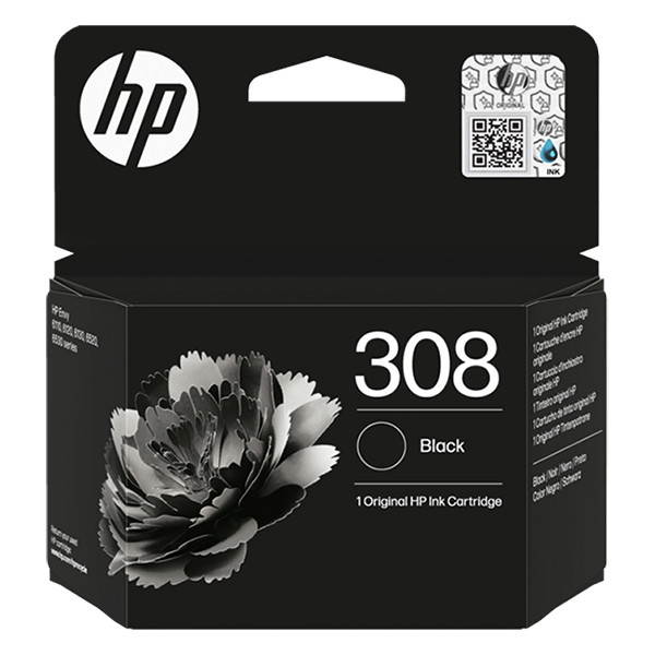 HP 308 (7FP21UE) black ink cartridge (original HP) 7FP21UE 055611 - 1