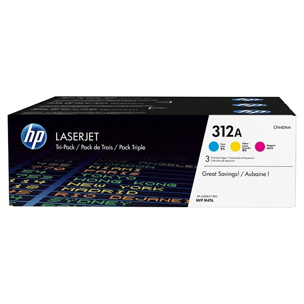 HP 312A (CF440AM) C/M/Y toner 3-pack (original HP) CF440AM 055070 - 1