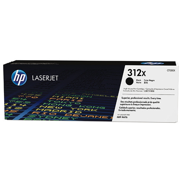 HP 312X (CF380X) high capacity black toner (original HP) CF380X 054784 - 1