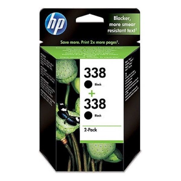 HP 338 (CB331EE) black ink cartridge 2-pack (original HP) CB331EE 030448 - 1