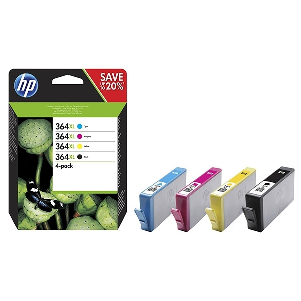 HP 364XL (N9J74AE) BK/C/M/Y cartridge 4-pack (original HP) N9J74AE 044522 - 1