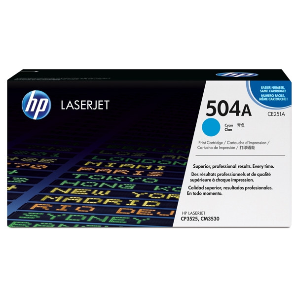 HP 504A (CE251A) cyan toner (original HP) CE251A 039834 - 1