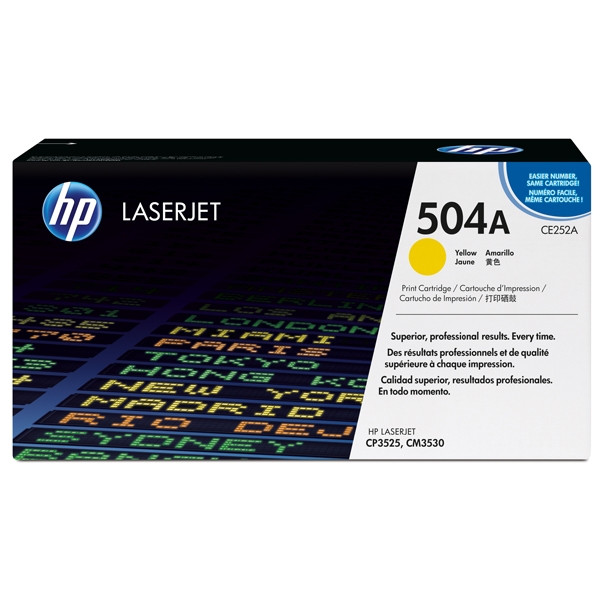 HP 504A (CE252A) yellow toner (original HP) CE252A 039836 - 1