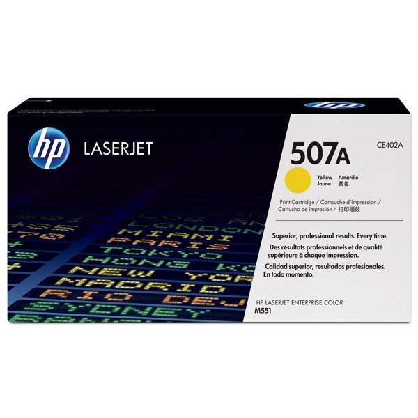 HP 507A (CE402A) yellow toner (original HP) CE402A 054044 - 1