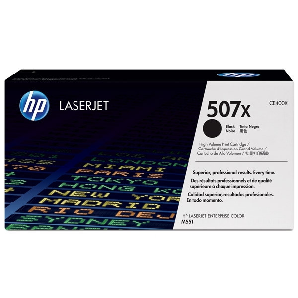 HP 507X (CE400X) high capacity black toner (original HP) CE400X 054040 - 1