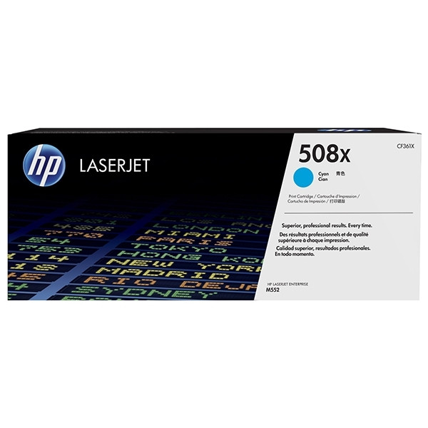 HP 508X (CF361X) high capacity cyan toner (original HP) CF361X 054844 - 1