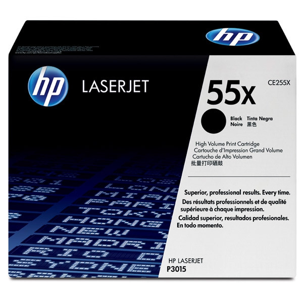 HP 55X (CE255X) high capacity black toner (original HP) CE255X 039888 - 1