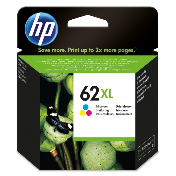 HP 62XL (C2P07AE) high capacity colour ink cartridge (original HP) C2P07AE 044414 - 1