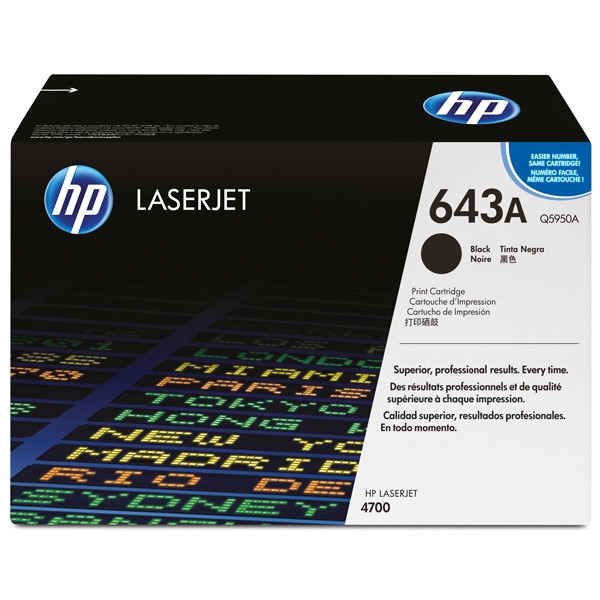 HP 643A (Q5950A) black toner (original HP) Q5950A 039615 - 1