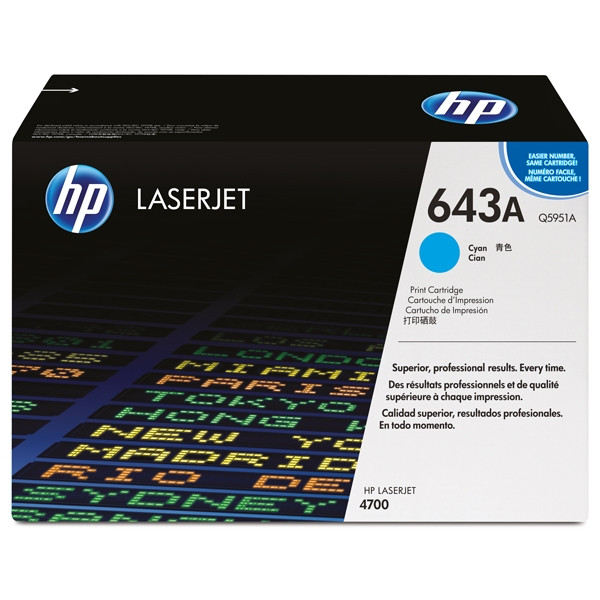 HP 643A (Q5951A) cyan toner (original HP) Q5951A 039620 - 1