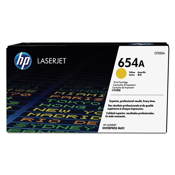 HP 654A (CF332A) yellow toner (original HP) CF332A 054796 - 1