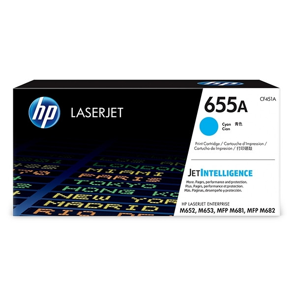 HP 655A (CF451A) cyan toner (original HP) CF451A 055160 - 1