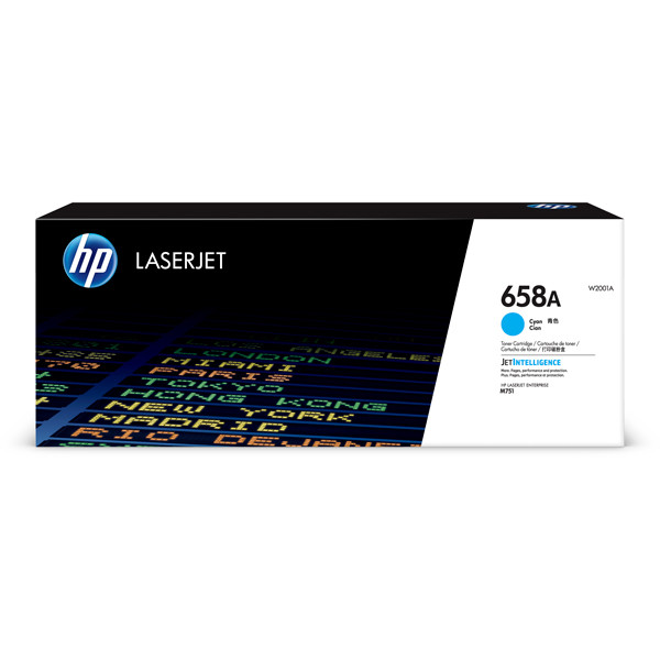 HP 658A (W2001A) cyan toner (original) W2001A 055402 - 1