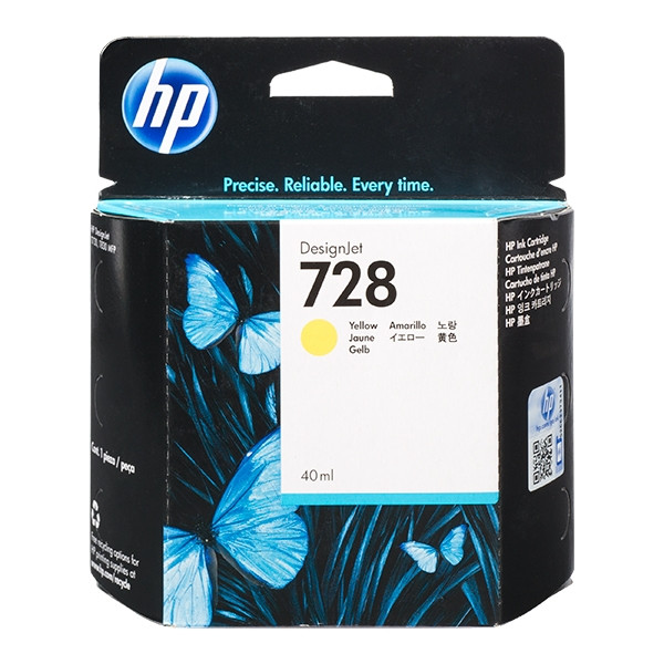 HP 728 (F9J61A) yellow ink cartridge (original HP) F9J61A 044488 - 1