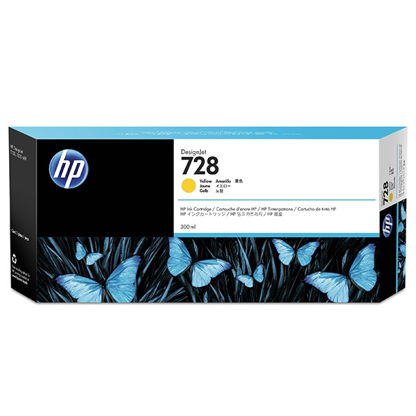 HP 728 (F9K15A) extra high capacity yellow ink cartridge (original HP) F9K15A 044502 - 1