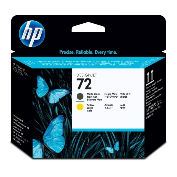 HP 72 (C9384A) matte black and yellow print-head (original HP) C9384A 030906 - 1