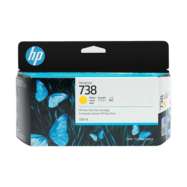 HP 738 (498N7A) yellow ink cartridge (original HP) 498N7A 093284 - 1