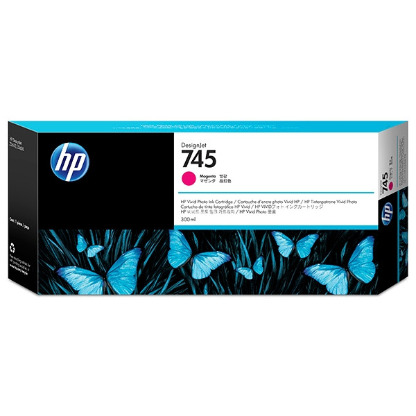 HP 745 (F9K01A) high capacity magenta ink cartridge (original HP) F9K01A 055098 - 1