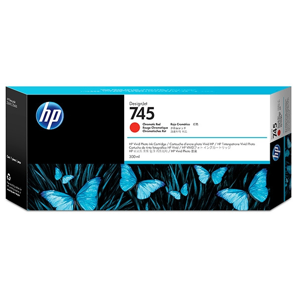 HP 745 (F9K06A) chromatic red high capacity ink cartridge (original HP) F9K06A 055100 - 1