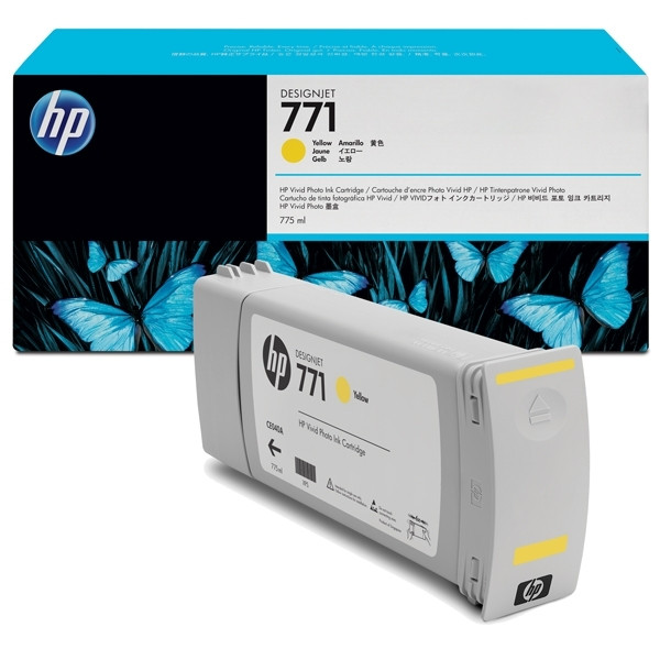 HP 771 (CE040A) yellow ink cartridge (original HP) CE040A 044084 - 1