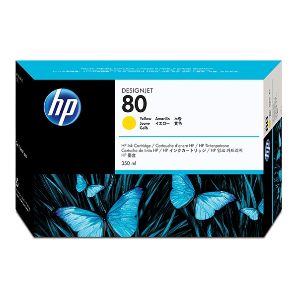 HP 80 (C4848A) high capacity yellow ink cartridge (original HP) C4848A 031165 - 1