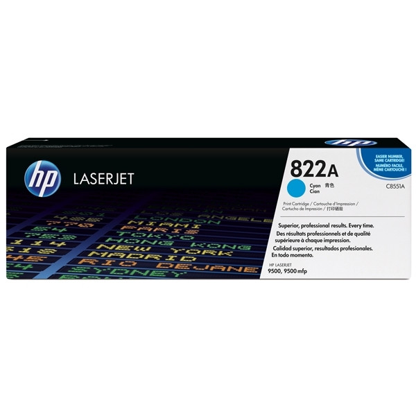 HP 822A (C8551A) cyan toner (original HP) C8551A 039390 - 1