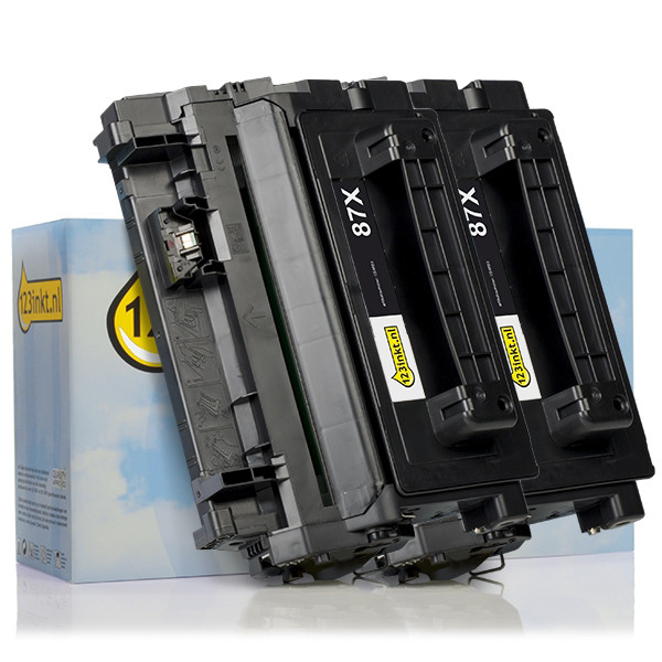 HP 87X (CF287X) high capacity black toner 2-pack (123ink version)  160727 - 1