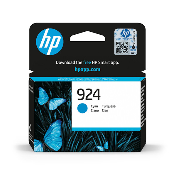 HP 924 (4K0U3NE) cyan ink cartridge (original HP) 4K0U3NE 030976 - 1