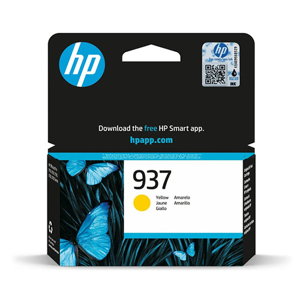 HP 937 (4S6W4NE)  yellow ink cartridge (original HP) 4S6W4NE 093314 - 1