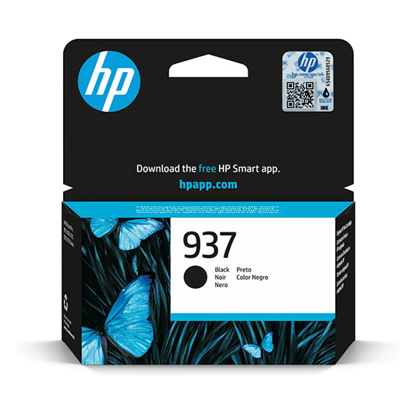 HP 937 (4S6W5NE) black ink cartridge (original HP) 4S6W5NE 093308 - 1