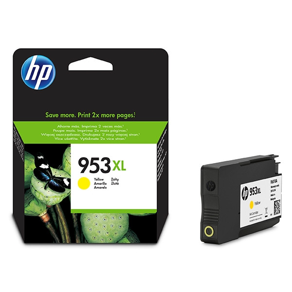 HP 953XL (F6U18AE) high capacity yellow ink cartridge (original HP) F6U18AE 044542 - 1