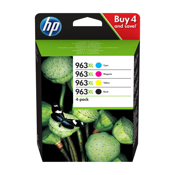 HP 963XL (3YP35AE) BK/C/M/Y cartridge 4-pack (original HP) 3YP35AE 653001 - 1