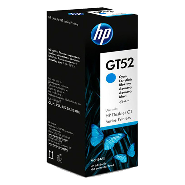 HP GT52 (M0H54AE) cyan ink tank (original HP) M0H54AE 030690 - 1