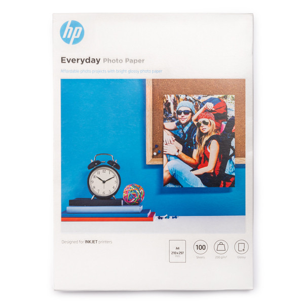 Papier photo brillant HP Everyday - 100 feuilles/A4/210 x 297 mm