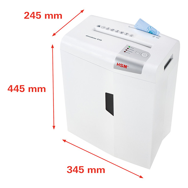 HSM P4 paper shredder | HSM Shredstar X10 cross-cut 1045111 400953 - 3