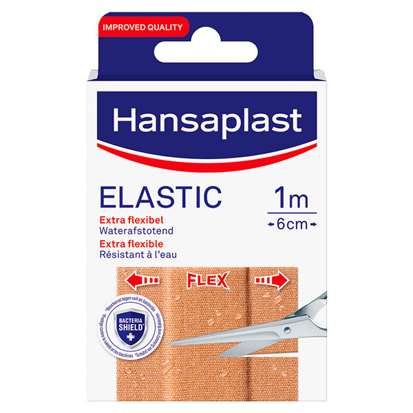 Hansaplast Elastoplast elastic plasters, 1m x 6cm  SHA00110 - 1