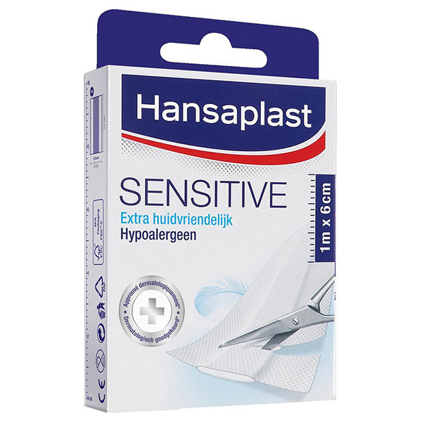 Hansaplast Elastoplast sensitive plasters, 1m x 6cm  SHA00120 - 1