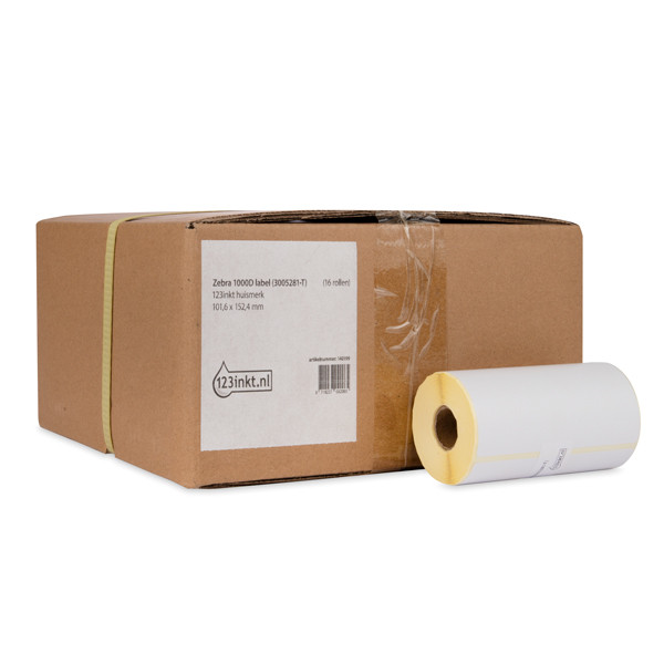 Honeywell label (3005281-T) 101.6mm x 152.4mm (16 rolls) (123ink version)  126021 - 1