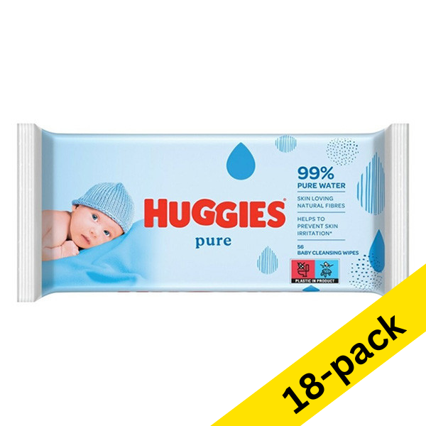 Huggies Pure wipes (18 x 56-pack)  SHU00040 - 1