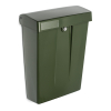 Intersteel green plastic letterbox with lock