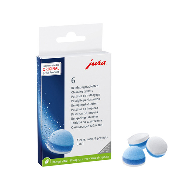 Jura 3-in-1 cleaning tablets 24225 (6-pack) 24225 SJU00019 - 1