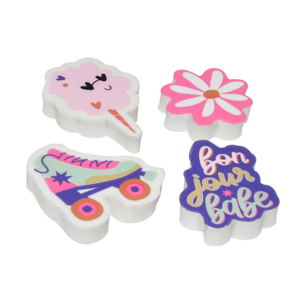 Kangaro Bonjour Babe assorted erasers (4-pack) K-PM940081 056721 - 1