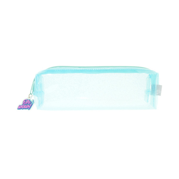 Kangaro Purple Passion transparent blue rectangular pencil case K-PM020037 056734 - 1