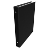 Kangaro black A5 cardboard binder with 17 O-rings