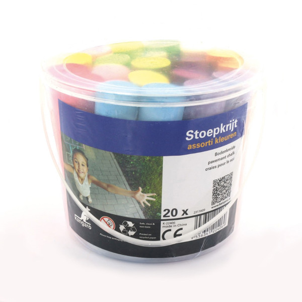 Kangaro round coloured sidewalk chalk (20-pack) K-22406 205468 - 1