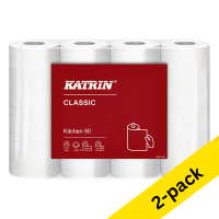 Katrin Basic 2-ply kitchen roll (4 x 50 sheets) (2-pack)