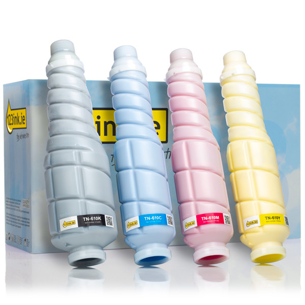 Konica Minolta TN-610K/C/M/Y toner 4-pack (123ink version)  130128 - 1